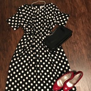 COPY - Retro black and white Polk -a-dot dress !!